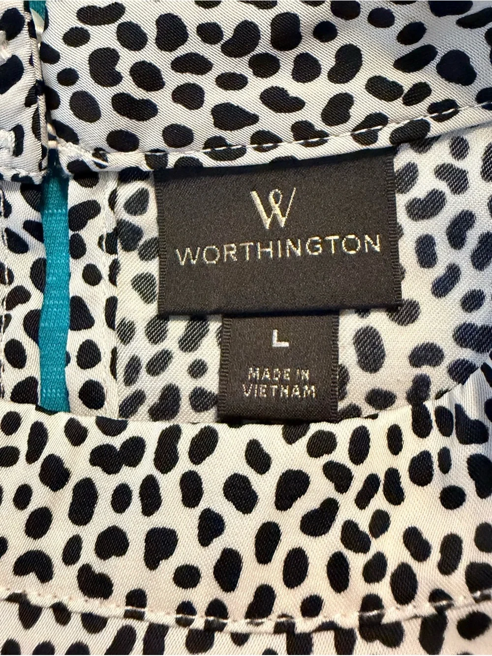 🌼Worthington Black & White Dotted Sleeveless Tank
